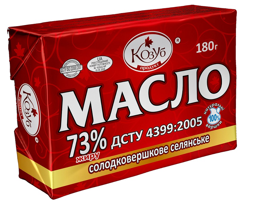 Масло с/с Селянское 73% 180г ТМ Козуб