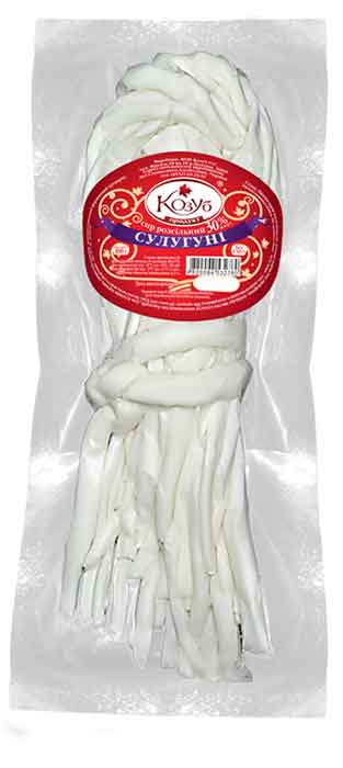 Сыр рассольный Сулугуни 30% жира коса (ваккум 120-160гр.) ТМ Козуб
