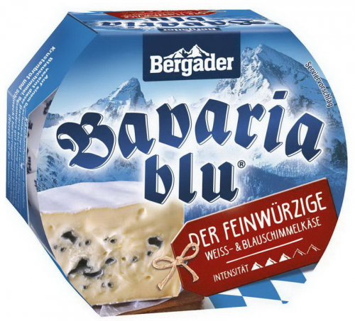 Бавария Блю з белой и голубой плесенью 70% 150г ТМ Бергадер