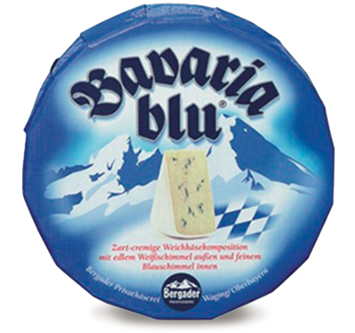 Бавария Блю з белой и голубой плесенью 70% головка ТМ Бергадер