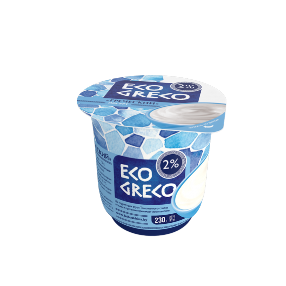 Йогурт Греческий 2% 230г ТМ Eco Greco