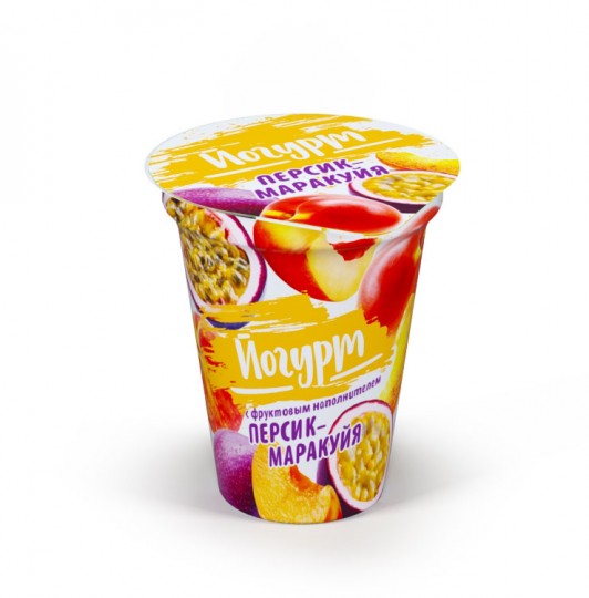 Йогурт персик-маракуйя 2% 310г ТМ Бабушкина крынка