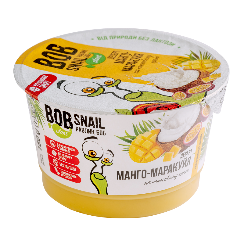   Десерт Манго-Маракуйя на кокосовом креме 180г ТМ BobSnail