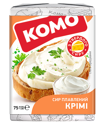 Сир плавленый Крими 40% 75г ТМ Комо