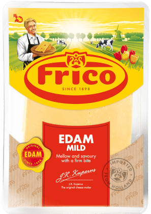 Сыр Эдам 40% нарезка 150 г. ТМ Фрико