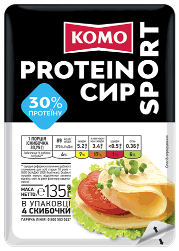 Слайс Спорт 30% протеин 135 г ТМ КОМО