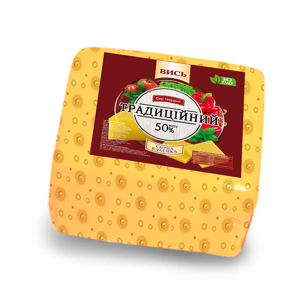 Сир Традиційний 50 % ТМ Вись