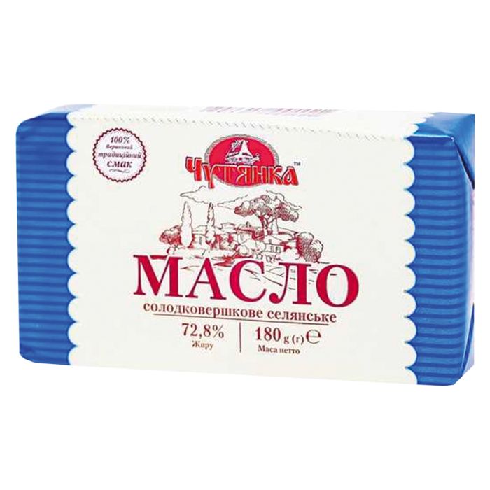 Масло с/с Селянское 72,8% 180 г  ТМ Чутянка