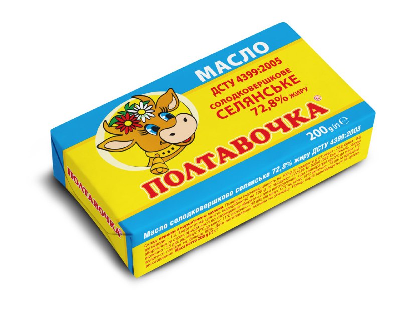 Масло с/с Селянское 73% 180 г ТМ Полтавочка