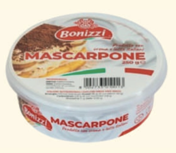 Сир Маскарпоне 250 г 80% BONIZZI