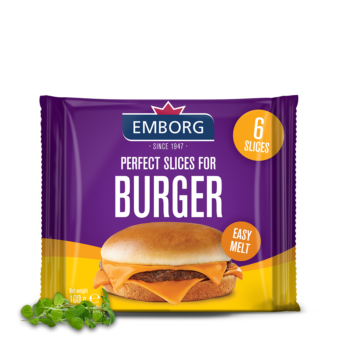 Сир для Бургерів слайси 100 г Emborg