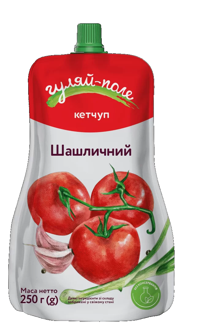 Кетчуп Шашличний дойпак 250 г ТМ Гуляй-поле