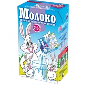 Молоко 2,5% питне ультрапастеризоване 1л ТМ Заречье