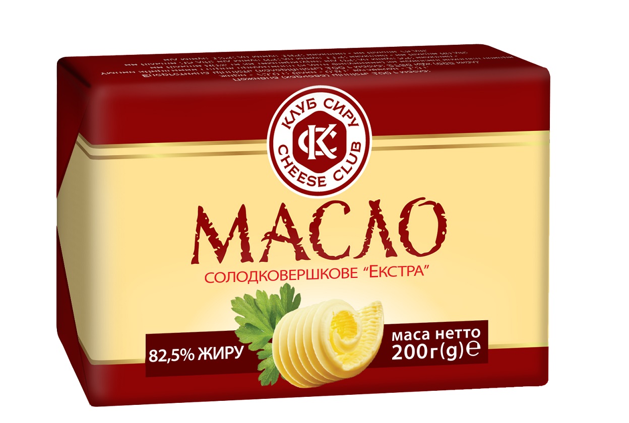 Масло с/в Екстра 82,5% 180г ТМ Клуб сиру